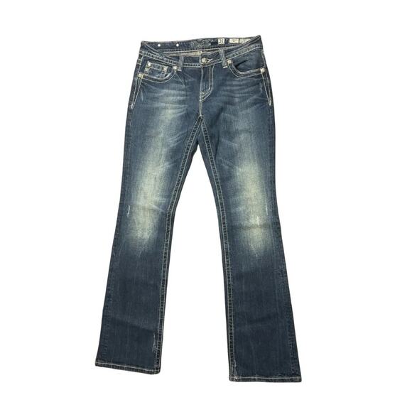 Miss Me Stars Cowprint studded bootcut jean 31 - Picture 2 of 6